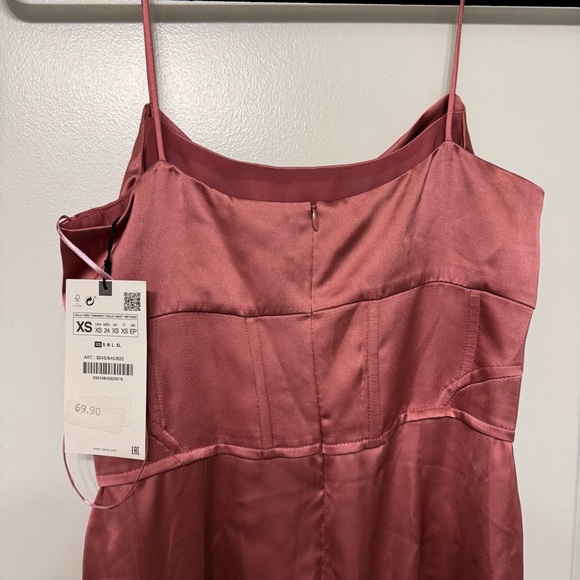 NWT Zara Corsetry Slip Dress XS - Picture 7 of 8